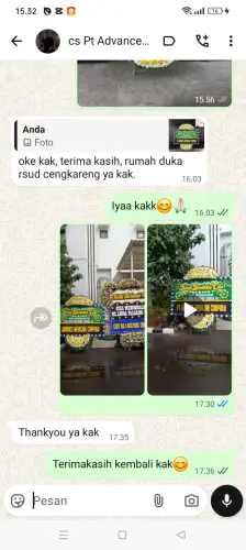 Testimonial Papan Bunga Pernikahan duren sawit
