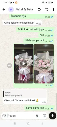 Testimonial Buket Bunga duren sawit