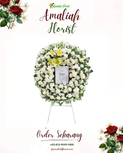 Krans Bunga Duka Cita duren sawit